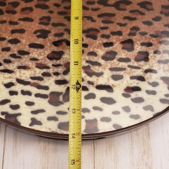 Precidio Vintage Leopard Melamine Tray, Dramatic🐆 - Picture 4 of 7